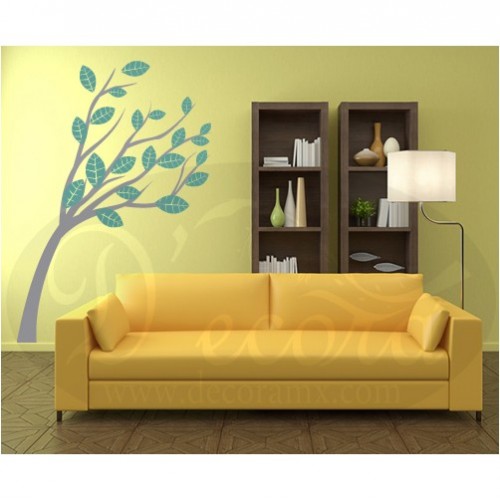 Vinilo &Aacute;rbol Dos Colores 281