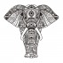 Vinilo Mandala Elefante 1031