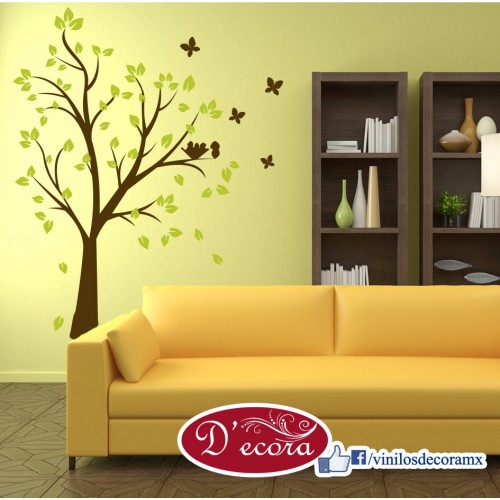 Vinilo &Aacute;rbol Dos Colores 143